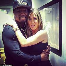 Jennifer Aniston Cuddles Up To Chelsea Handler S Ex Boyfriend 50 Cent Daily Mail Online