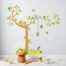 Details About Tree Branch Height Chart Wall Sticker Bird Cage Wall Decal Nursery Home Decor Lh