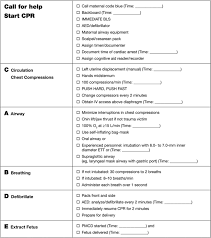 cardiac arrest in pregnancy circulation