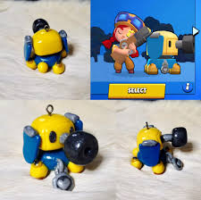 Each brawler has their own skins and outfits. Vivy Gaming Say Hello To My Little Friend My Another Polymer Clay Charm It S The Pet Of Jessie From Mobile Game Brawl Stars Facebook