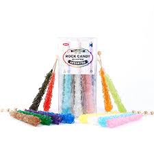 12 Rock Candy Sticks In Assorted Flavors