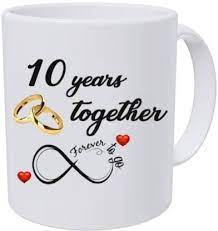 And while there are some great gifts out there made of tin, you. Jaipurart Tenth Wedding Anniversary Gift For Him And Her 10th Year Relationship Mug 10 Years Of