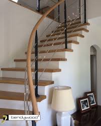The bottom post is the toughest post to make solid when you build outdoor stair railings. Curved Bending Handrails