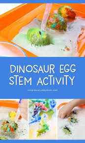 Dinosaur Stem Activity Fizzy Egg Exploratory Play Science Experiments Kids Preschool Science Experiments Kids Science Experiments For Preschoolers