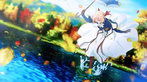 Walk On Water Violet Evergarden Violet Evergarden Anime Violet Evergarden Wallpaper Violet Evergreen ↳ happy birthday to my most marvelous baby daisy @fairyheartfilias ( ๑ ^ ω ^ ๑) /*。 credit for scans. violet evergarden anime