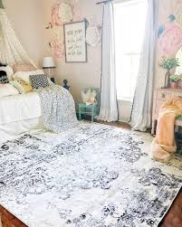 Black And White Rug Bedroom Girls Room Beddy S Bed Black White And Blush Home Dynamics Rug Farmhouse Sign Farmhouse Girls Room Tw Girly Bedroom Tween Girl Bedroom Girls Bedroom