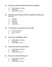 In conducting a market research, survey questionnaires are usually used to gather information about a certain product or service from the consumers.the collected information is interpreted and analyzed to determine the product's market status. 9 Food Survey Questionnaire Templates In Pdf Ms Word Pages Google Docs Free Premium Templates