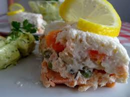 Vous cherchez des recettes pour terrine de poisson ? Terrine Au Saumon Cabillaud Noix De Saint Jacques Petits Legumes Et Sa Mayonnaise Citron Et Persil Recette Par Auxdelicesdemanue