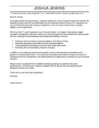 Analyst Cover Letter Template Cover Letter Templates Examples