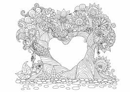 Disegni Difficili Da Colorare Cornice A Forma Di Cuore Mandala Con Ornamenti Disegno Di Mandala Alberi Astratti Mandala