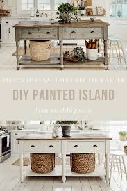Painted Kitchen Island In 2020 Painted Kitchen Island Kitchen Cabinets Before And After Fusion Paint Projects