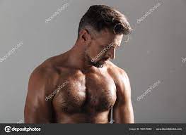 Close up portrait of a muscular mature shirtless sportsman Stock Photo by  ©Vadymvdrobot 185178650