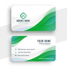 Download Elegant White And Green Business Card Template For Free Green Business Card Design Business Card Template Design Free Business Cards