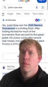 Ai Says Justin Rose Wins