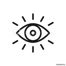 Eye Icon Thin Line For Web And Mobile Modern Minimalistic Flat Design Vector Dark Grey Icon On Light Grey In 2021 Grey Icon Light Grey Background Graphic Design Icon
