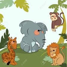 Pero igor, un malvado koala se lo va a poner. Dessin Anime Des Animaux Sauvages Dans La Jungle Clip Art Libres De Droits Vecteurs Et Illustration Image 10103178