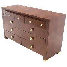 4.7 out of 5 stars. Burl Wood Walnut Brass Hardware Pulls Art Deco Dresser Cabinet Chest Of Drawers For Sale At 1stdibs
