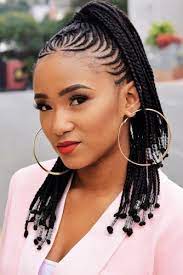 55 Trendy Black Braided Hairstyles That Catch People S Eyes Keep Natural Hair Safe Braids For Black Hair African Braids Hairstyles Cornrow Hairstyles