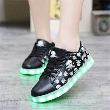 Skulls Led Light Up Shoes Apollobox