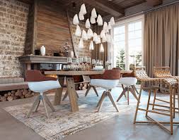 2 Homes In Mediterranean Rustic Chic Dining Room Decor Rustic Dining Room Design Rustic Dining Room