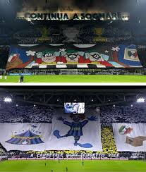 L'ironia dei tifosi della curva nord racconta con efficacia l'eterna rivalità del derby d'italia. Coreografia Game Over Inter Juventus 27 04 2019 Forum Inter Interfans Org