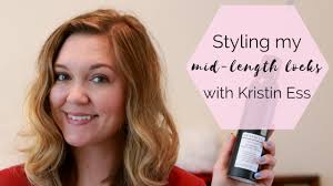 Styling My Mid Length Hair With Kristin Ess Youtube
