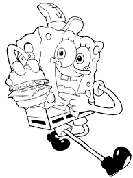 Crabby Patty Spongebob Coloring Cartoon Coloring Pages Coloring Books