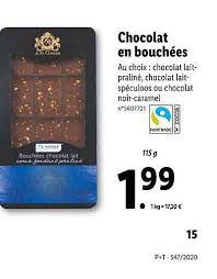 Offre Chocolat En Bouchees Chez Lidl