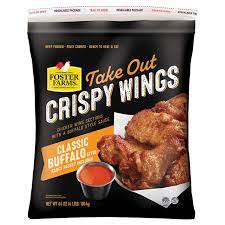 Place 12 frozen chicken wings into a large bowl. Foster Farms Take Out Crispy Chicken Wings Classic Buffalo 4 Lbs Costco