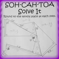 Puzzle Using Sine Cosine And Tangent Geometry Trigonometry Ratios Teaching Geometry Geometry Lessons Math Lesson Plans