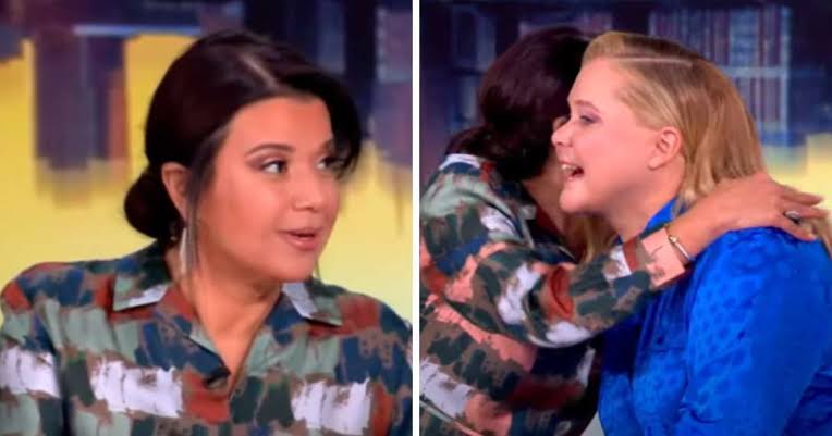 The View's Ana Navarro hugs 'cousin' Amy Schumer after surprising  revelation about their 'DNA thread'