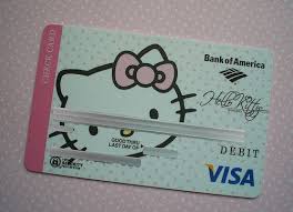 Aw I Used To Have This Debit Card But The Bank Killed It Hello Kitty Items Hello Kitty Hello Kitty Collection