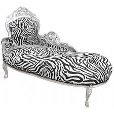It's possible you'll discovered one other leopard print chaise lounge higher design ideas. Large Baroque Chaise Longue Zebra Fabric And Silver Wood