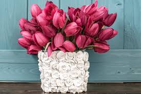 Beautifully capturing the very moment a flower bud opens to release its petals, the small bloom botanica vase evokes the optimism of new life in springtime. How To Make Beautiful Clay Craft Flower Vases With This Simple Method