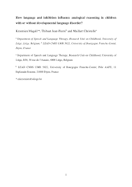 Pdf How Language And Inhibition Influence Analogical Reasoning In Children With Or Without Developmental Language Disorder That's because there are actually two l sounds in english: researchgate