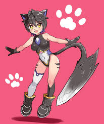 cougar (cougar1404), cut cat, kua (cut cat), 1girl, animal ears - Anime R34