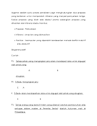 Tidak ada jawaban yang benar. Contoh2 Silogisme Yosiridwan Hidayat Academia Edu
