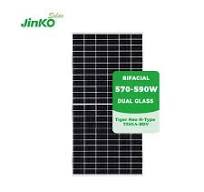Jinko's N-type Solar Panels 585W 590W 570W Double-sided Jinko_module Jinko  580 Solar Solar Panel First Grade n Type 580watt