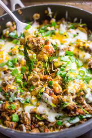 One Pot Cheesy Taco Skillet Beef Recipes Healthy Recipes Recipes