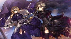 Sieg is the main male protagonist of fate/apocrypha. Hd Wallpaper Two Female Characters Illustration Armor Dress Fate Apocrypha Wallpaper Flare