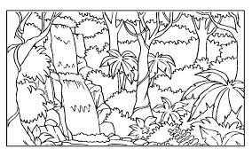 Print eevee coloring pages for free and color our eevee coloring ️🌈! Jungle Scene Coloring Pages