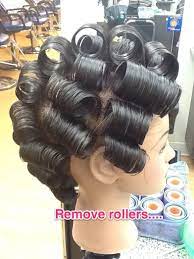 Rollers of various sizes made from plastic, styling lotion, 12 clips (double prong), How To Roller Set Hair B C Guides
