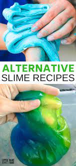 This recipe creates slime that has a consistency similar to slime made using borax. Alternative Slime Recipes Borax Laundry Detergent And Fiber