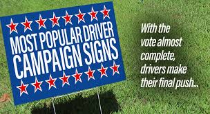Nascar most popular driver's are selected by fan voting. Nascarcasm Most Popular Driver Campaign Slogans Nascar Com