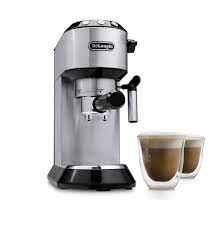 Manual espresso machines like the dedica lines are often called lever espresso machines. Dedica Manual Espresso Machine By De Longhi With Cappuccino Glasses Walmart Canada
