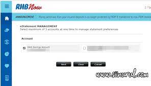 Dibawah ini dikongsikan maklumat institusi seperti nombor telefon bagi kemudahan anda. Cara Dapatkan Bank Statement Rhb Bank Secara Online Sii Nurul Menulis Untuk Berkongsi