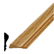 Pair with matching crown moulding, baseboard, or door and window casing for a harmonious complete look. Alexandria Moulding Lwm 390 5 8 In X 2 1 2 In Oak Chair Rail Moulding L390b 400rlc The Home Depot