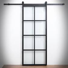 Alles zu kosten, einbau und arten von glas (esg wir haben uns beim wohnzimmer bewusst gegen eine glasschiebetür entschieden und einen freien. Glasschiebetur Im Aluminiumrahmen In Schwarz Glossy Industrial Loftmarkt