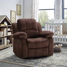 $981.65 + $15.99 shipping ★ power recliner cozy seating and smooth upholstery, it provides relaxation from seat to toe with an easy press to operate the reclining mechanism. Tiramisubest Manual Recliner Chair Velvet Fabric Single Sofa Brown Overstock 32769014