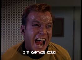 Image result for captain kirk throws finger